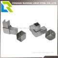 Stainless steel square two way joint
